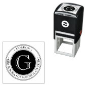 モノグラムクラシック |差出人住所ゴム自称 セルフインキングスタンプ (インサイチュ)