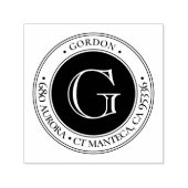 モノグラムクラシック |差出人住所ゴム自称 セルフインキングスタンプ (デザイン)