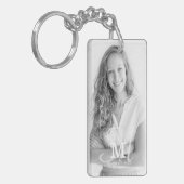 モノグラムクラス年カスタム写真卒業 キーホルダー (正面左)