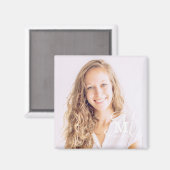 モノグラムクラス年カスタム写真卒業 マグネット (正面/裏面)