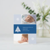 モノグラムクリスマスツリー写真 シーズンカード (スタンド正面)