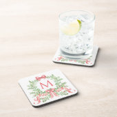 モノグラムクリスマスリース コースター (右側)