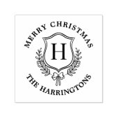 モノグラムクリスマス家紋イニシャル セルフインキングスタンプ (デザイン)