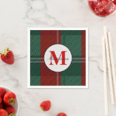 モノグラムクリスマス スタンダードカクテルナプキン (インサイチュ)