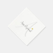 モノグラムクリーン光 スタンダードカクテルナプキン (角)