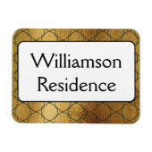 モノグラムクルーズキャビンドアファインダーマーカー金ゴールド マグネット (横)