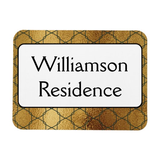 モノグラムクルーズキャビンドアファインダーマーカー金ゴールド マグネット (横)