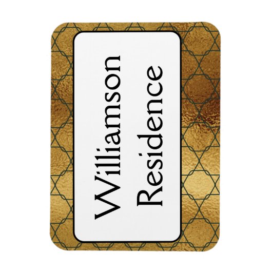 モノグラムクルーズキャビンドアファインダーマーカー金ゴールド マグネット (縦)