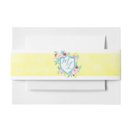 モノグラムクレストアマルフィイタリアンコーストレ結婚モンズ 招待状ベリーバンド