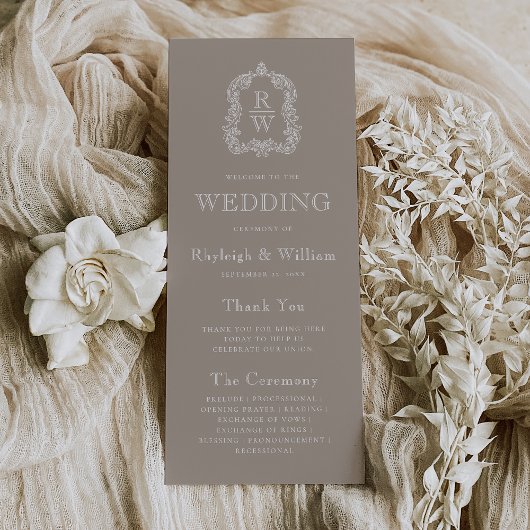 モノグラムクレストタ結婚ウペ プログラム