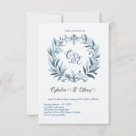 モノグラムクレストロココ結婚式招待状 招待状