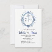 モノグラムクレストヴィンテージ招待状 招待状 (正面)