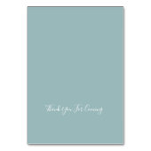 モノグラムクレスト金ゴールドダスティブルー結婚ズ テーブルナンバー (裏面)