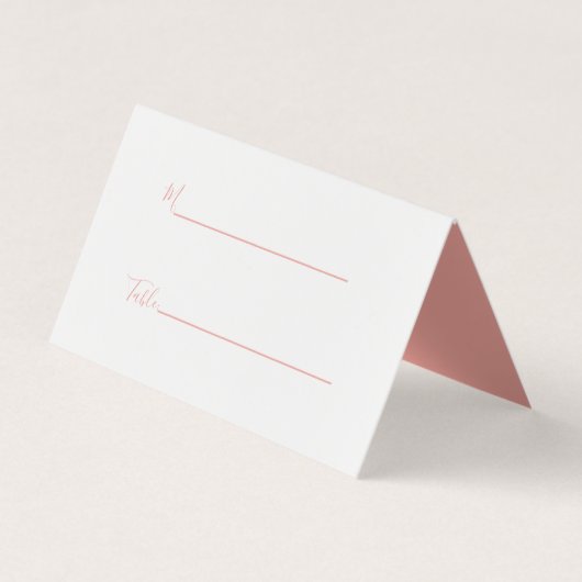 モノグラムクレスト金ゴールド結婚赤面の座席表 名刺 (正面)