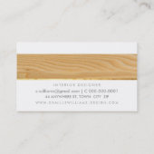 モノグラムクールロゴ素朴な木目は灰色に見える 名刺 (裏面)