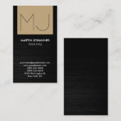 モノグラムグエレガントレーウッドベージュ名刺 名刺 (正面/裏面)