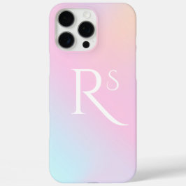 モノグラムグラデーション ホログラフィック ピンク ガーリー オリジナル iPhone 16 PRO MAXケース