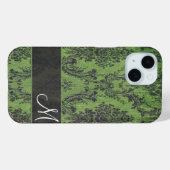 モノグラムグランジとの銀河系上のダマスクパターン Case-Mate iPhoneケース (裏面 (横))