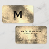 モノグラムグランジセピア 名刺 (正面/裏面)