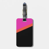 モノグラムグランジブラックピンク ラゲッジタグ (裏面縦)
