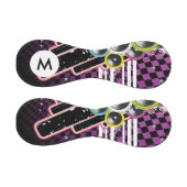 モノグラムグランジ背景 野球ボール (パネル)