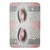 モノグラムグリッターまつげ バスマット (正面縦)