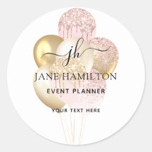 モノグラムグリッターバルーン