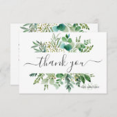 モノグラムグリーナリーガムユーカリ サンキューカード (正面/裏面)