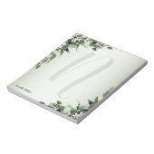 モノグラムグリーナリーフローラユーカリ葉ス ノートパッド (回転)