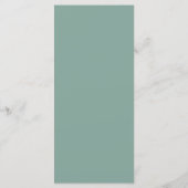 モノグラムグリーナリーリースエレガントウェディング メニュー (裏面)