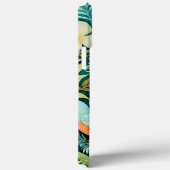 モノグラムグリーンと黄色のフローラ緑 Case-Mate iPhoneケース (裏面 / 右)