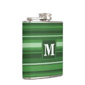 モノグラムグリーンストライプ フラスク (右)