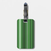 モノグラムグリーンストライプ ラゲッジタグ (裏面縦)