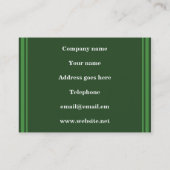 モノグラムグリーンストライプ 名刺 (裏面)