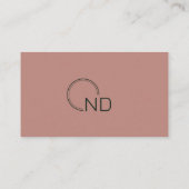 モノグラムグリーンバラミニマリストパーソナル 名刺 (裏面)