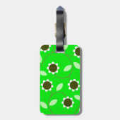 モノグラムグリーンフローラ ラゲッジタグ (裏面縦)