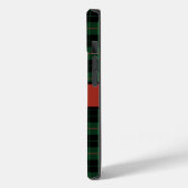 モノグラムグリーンブラックレッドタータンチェックプレイド Case-Mate iPhoneケース (裏面 / 左)