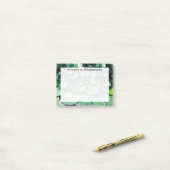 モノグラムグリーンリリパッド池 ポストイット (デスク上)