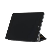 モノグラムグリーンレオパードとブラックダマスク iPad MINIカバー (フォールド)