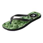 モノグラムグリーン迷彩柄 ビーチサンダル (アングル)