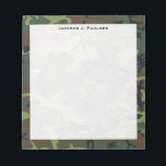 モノグラムグリーン、ブラウン、ブラックカモフラージュ ノートパッド<br><div class="desc">薄い緑、濃い緑、茶色、黒い迷彩模様のメモ帳。簡単・テンプレートを使用して、名前またはモノグラムイニシャルでパーソナライズする。フォント色、フォントスタイル、フォントサイズはカスタマイズ可能。シックモダンでクラシックな毎日に最適なメモ帳。</div>