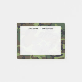 モノグラムグリーン、ブラウン、ブラックカモフラージュ ポストイット