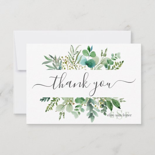 モノグラムグリーン ユーカリ 感謝 (正面)