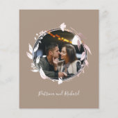 モノグラムグルロバジェット結婚式招待状 (裏面)