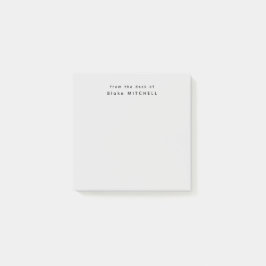 モノグラムグレイシンプルの机から ポストイット