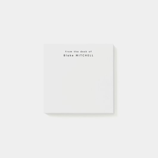 モノグラムグレイシンプルの机から ポストイット (正面)