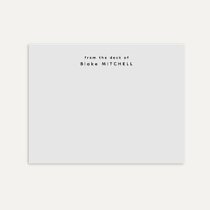 モノグラムグレイシンプルの机から ポストイット