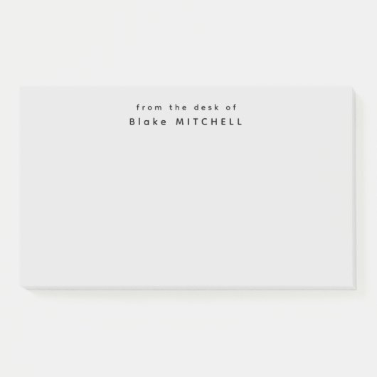 モノグラムグレイシンプルの机から ポストイット (正面)