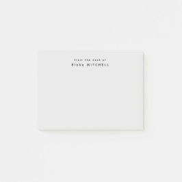 モノグラムグレイシンプルの机から ポストイット