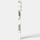 モノグラムグレーとピンクモダンメダリオンパターン Case-Mate iPhoneケース (裏面 / 右)